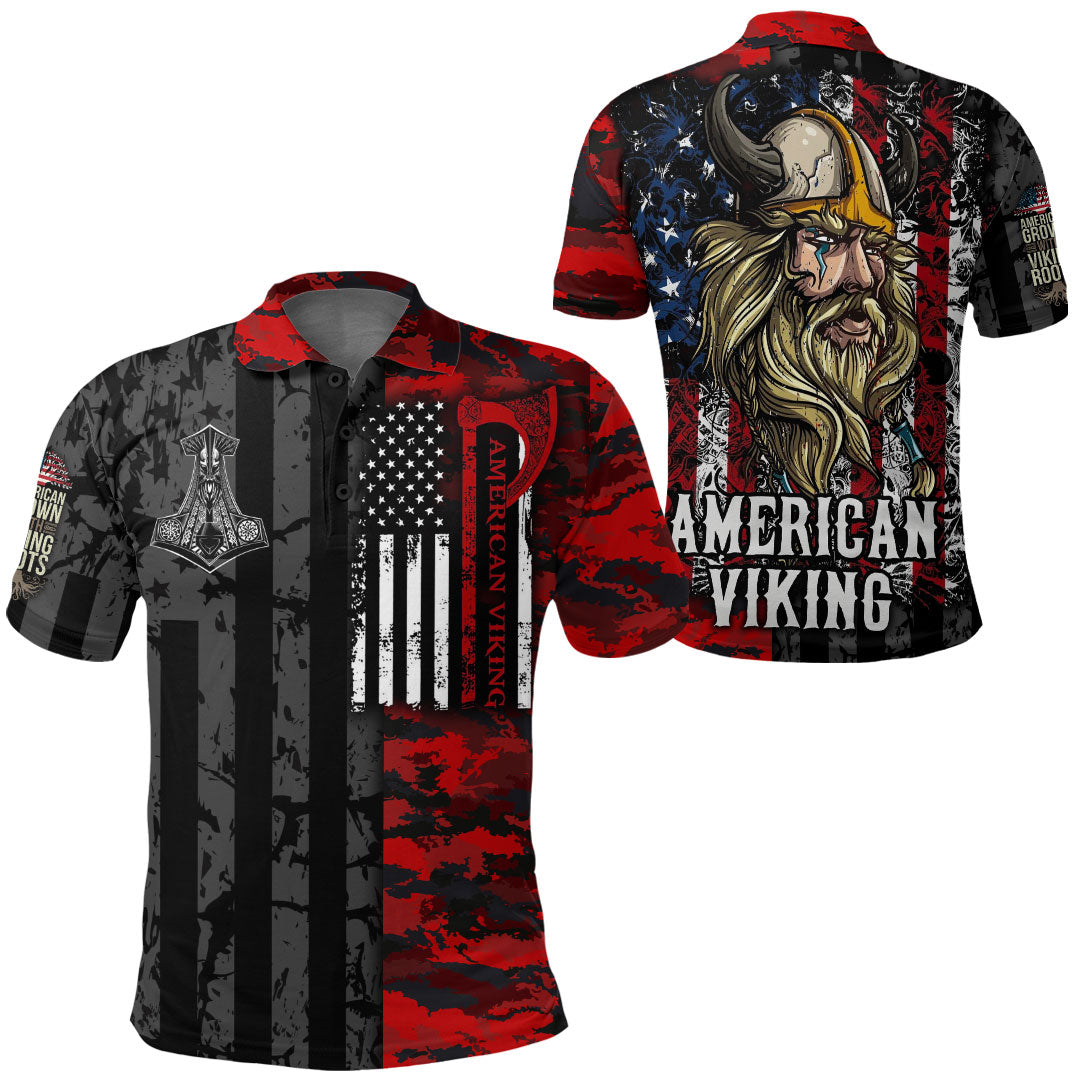 Viking Clothing American Viking Polo Shirt RLT12