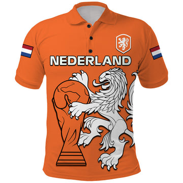 Custom Netherlands Polo Shirt Football 2022 LT9