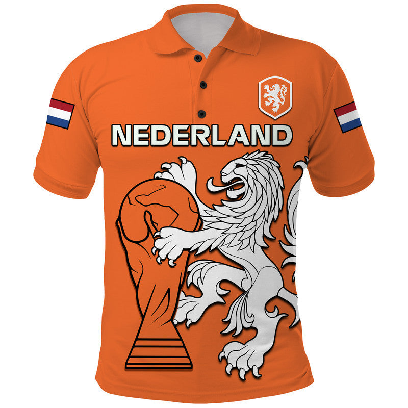 Custom Netherlands Polo Shirt Football 2022 LT9
