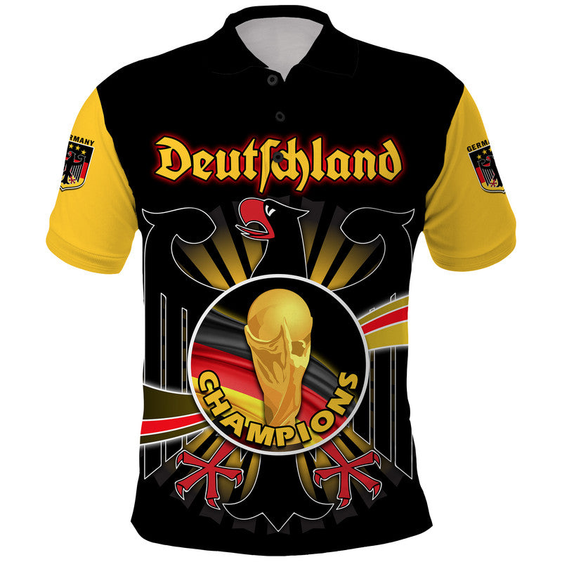 Custom Germany Football Black Eagle Jersey Deutschland Champion Polo Shirt LT9