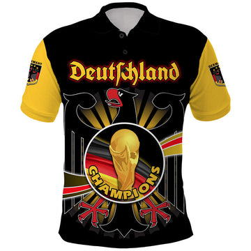 Custom Germany Football Black Eagle Jersey Deutschland Champion Polo Shirt LT9
