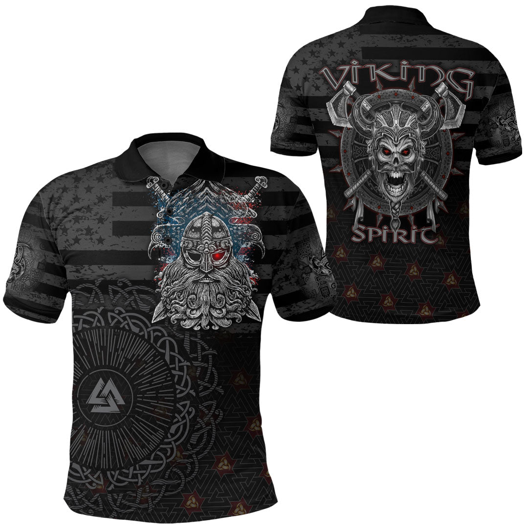 Viking Clothing American Viking The Viking Spirit Polo Shirt RLT12