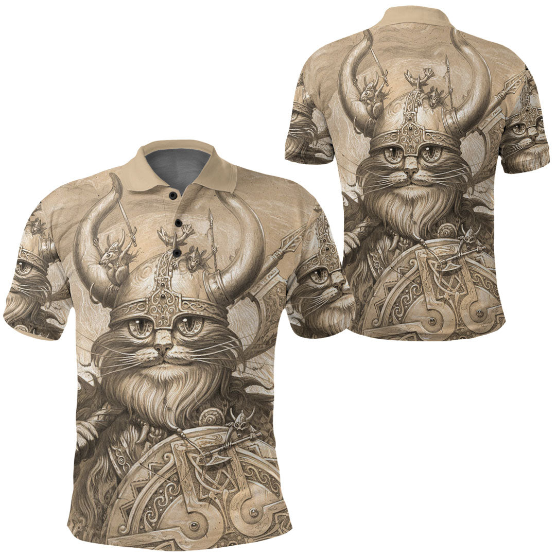 Viking Clothing Vikings Cat Polo Shirt RLT12