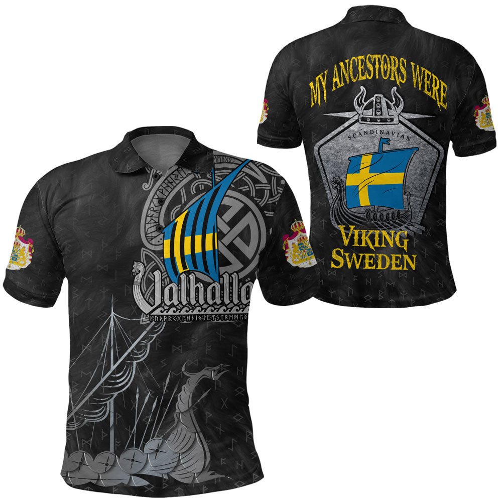 Viking Clothing Viking Sweden Drakkar Polo Shirt RLT12