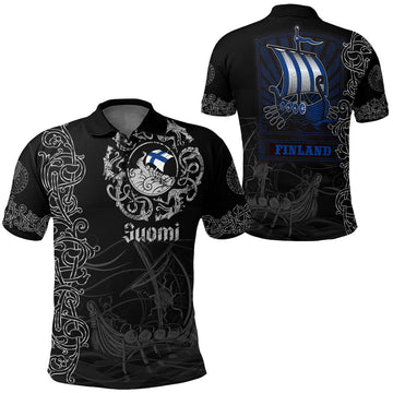 Viking Clothing Viking Drakkar Finland Warship Polo Shirt RLT12