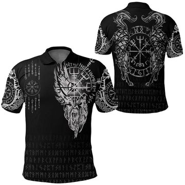Viking Clothing Viking Compass Vegvisir Tattoo Polo Shirt RLT12