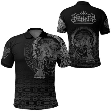 Viking Clothing Viking Fenrir Norse 3D Tattoo Polo Shirt RLT12