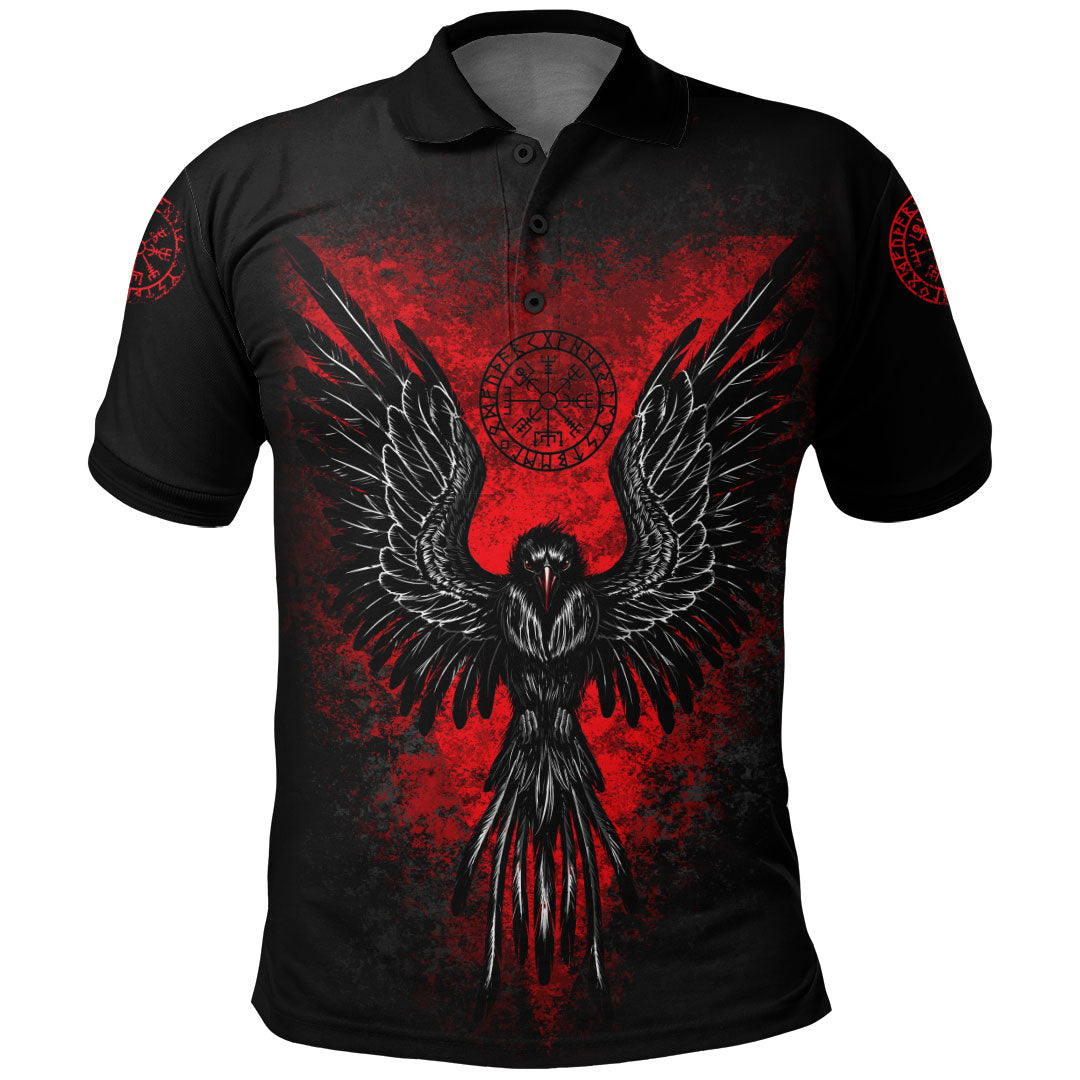 Viking Viking Raven Vegvisir Polo Shirt RLT12