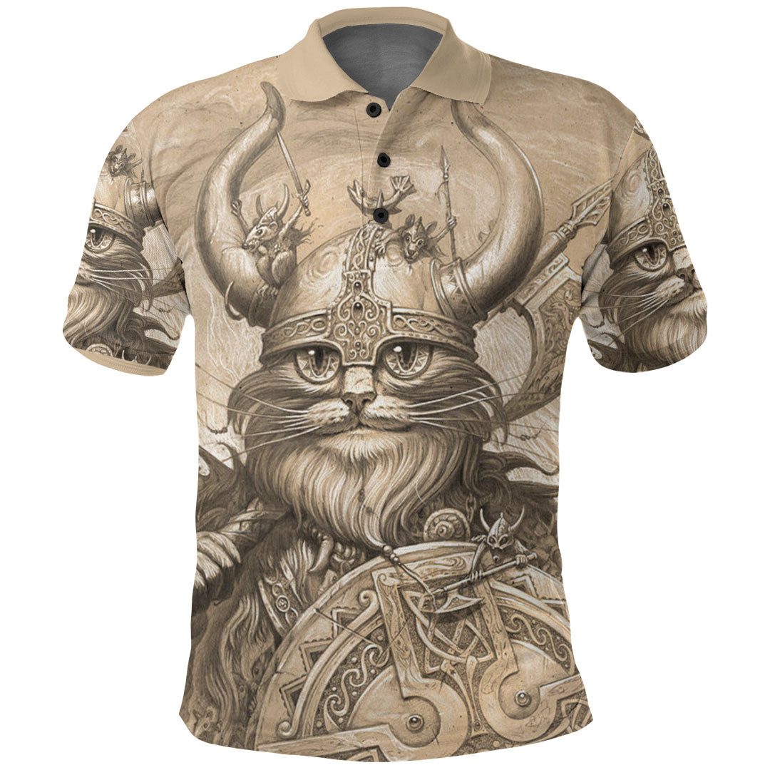 Viking Clothing Vikings Cat Polo Shirt RLT12