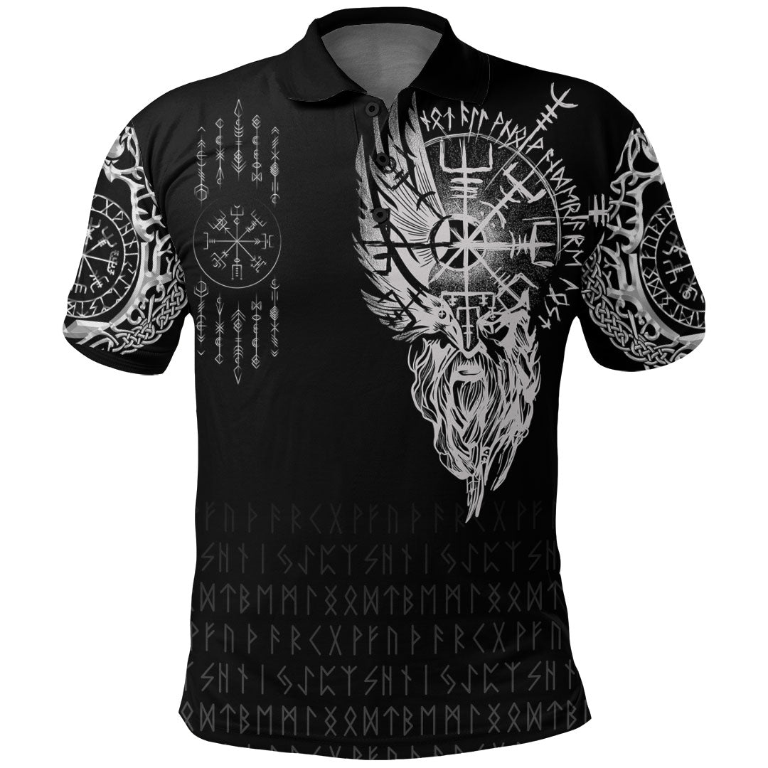 Viking Clothing Viking Compass Vegvisir Tattoo Polo Shirt RLT12