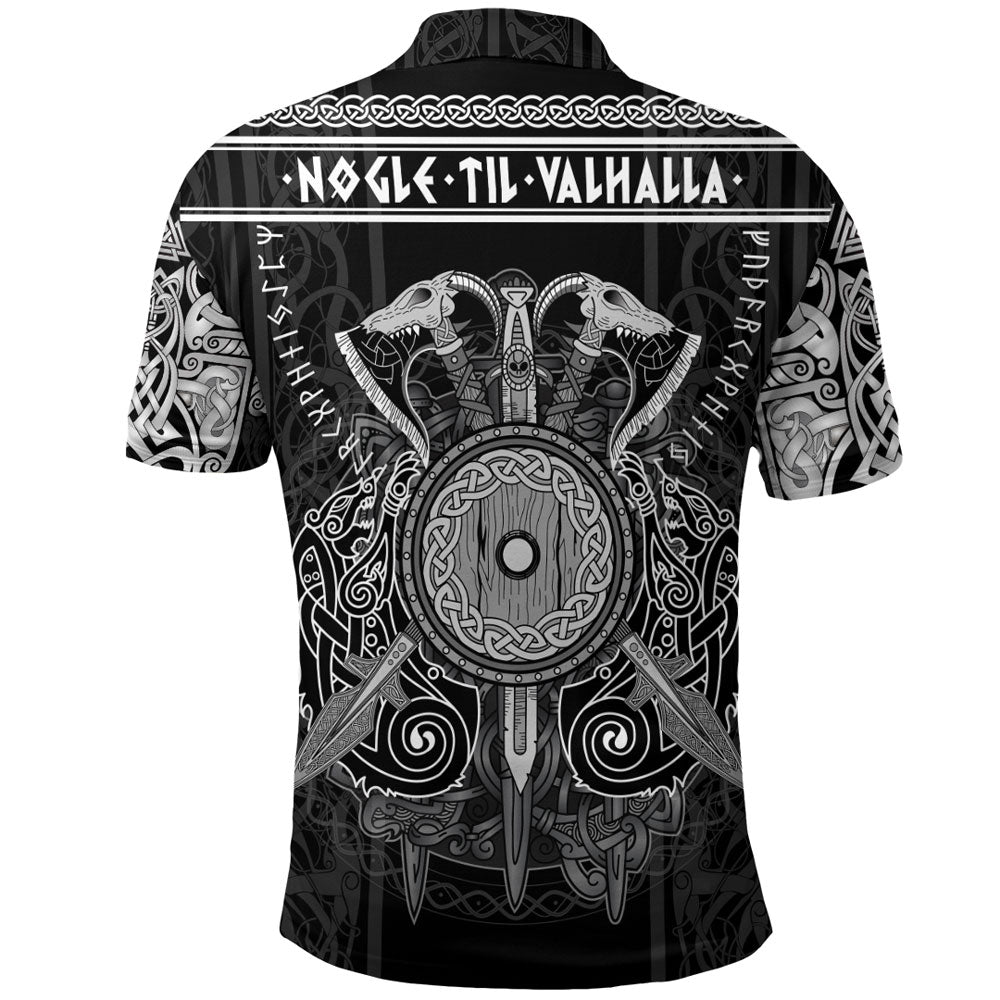 Viking Clothing Viking Valknut Valhalla Celtic Polo Shirt RLT12