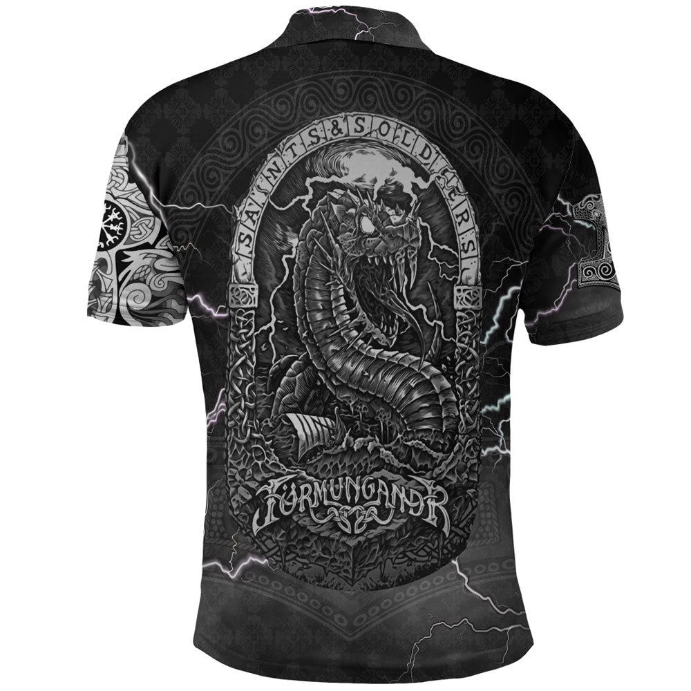 Viking Clothing Thor and Jormungand Polo Shirt RLT12