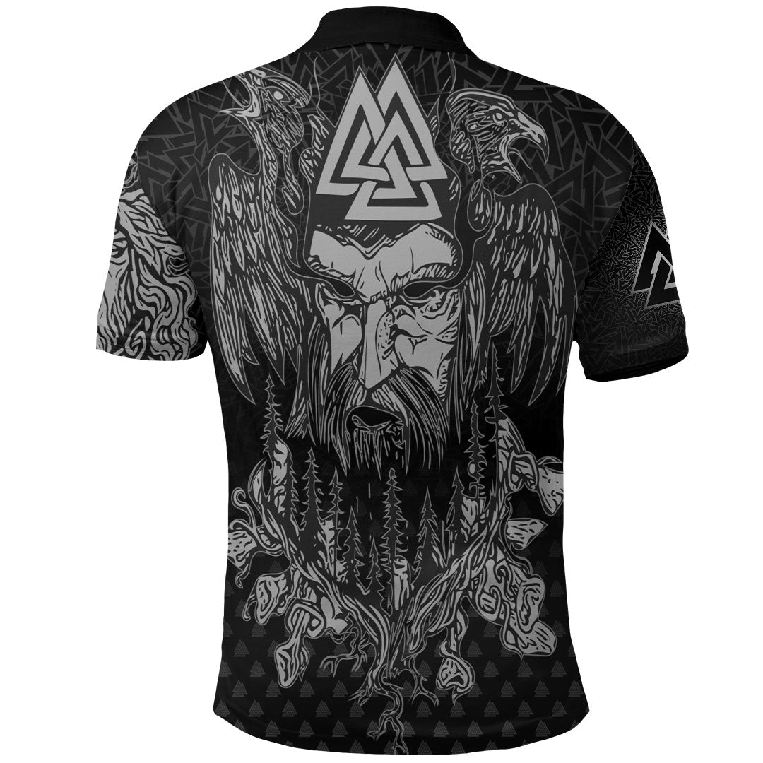 Viking Clothing Viking Odin Raven Tattoo Style Special Version Polo Shirt RLT12