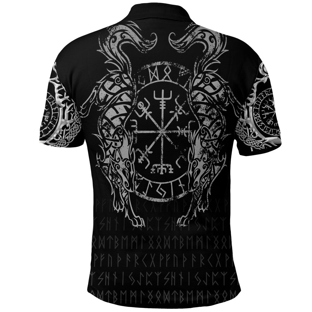 Viking Clothing Viking Compass Vegvisir Tattoo Polo Shirt RLT12