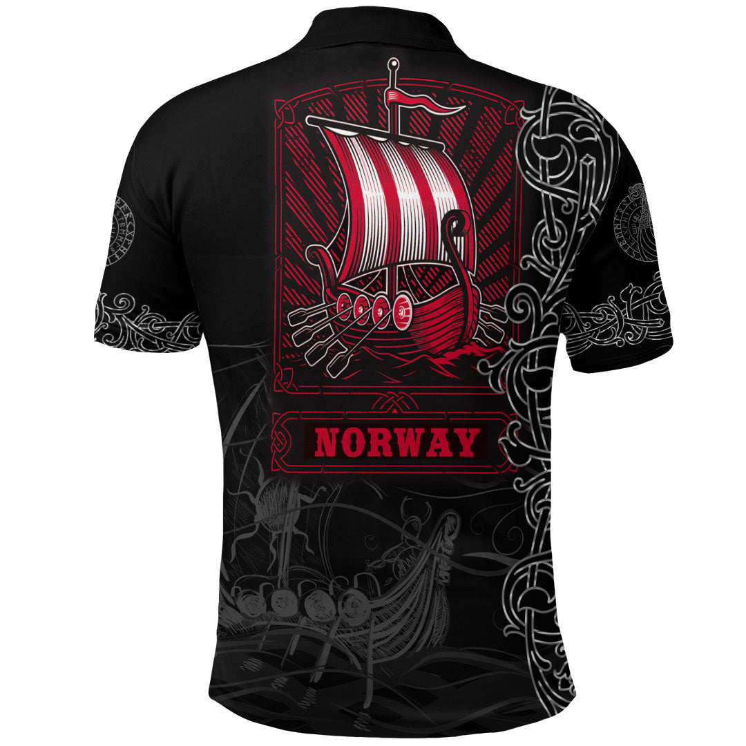 Viking Clothing Viking Drakkar Norway Warship Polo Shirt RLT12