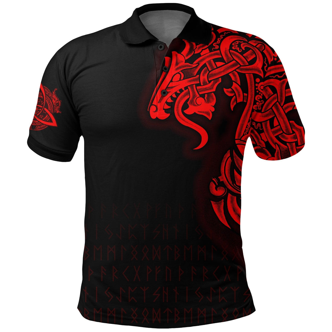 Viking Polo Shirt Best Jormungand Tattoo Style RLT12