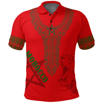 Custom Morocco Soccer Polo Shirt Football 2022 Kaftan Style LT7