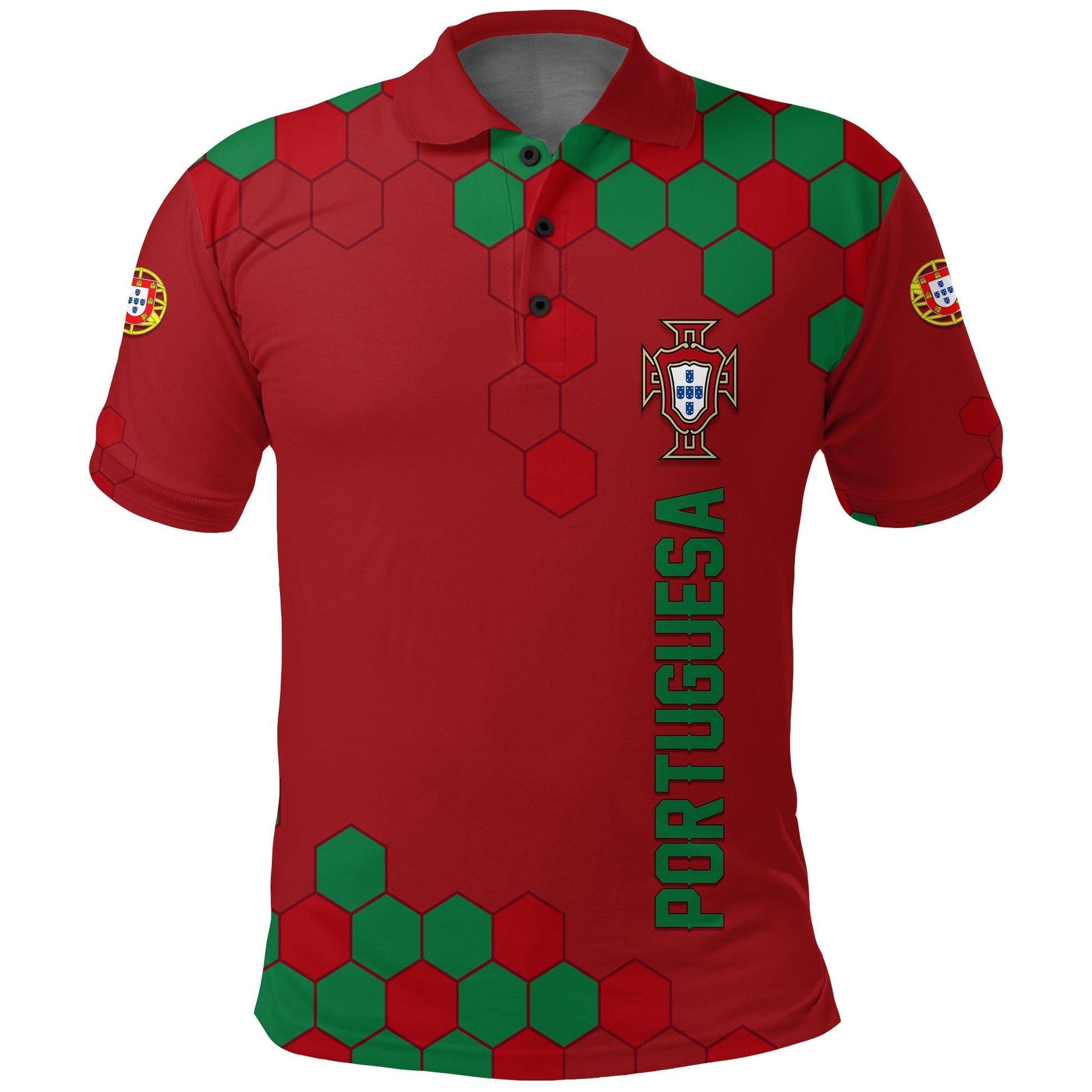 Custom Portugal Polo Shirt Football 2022 Portuguesa Selecao LT7
