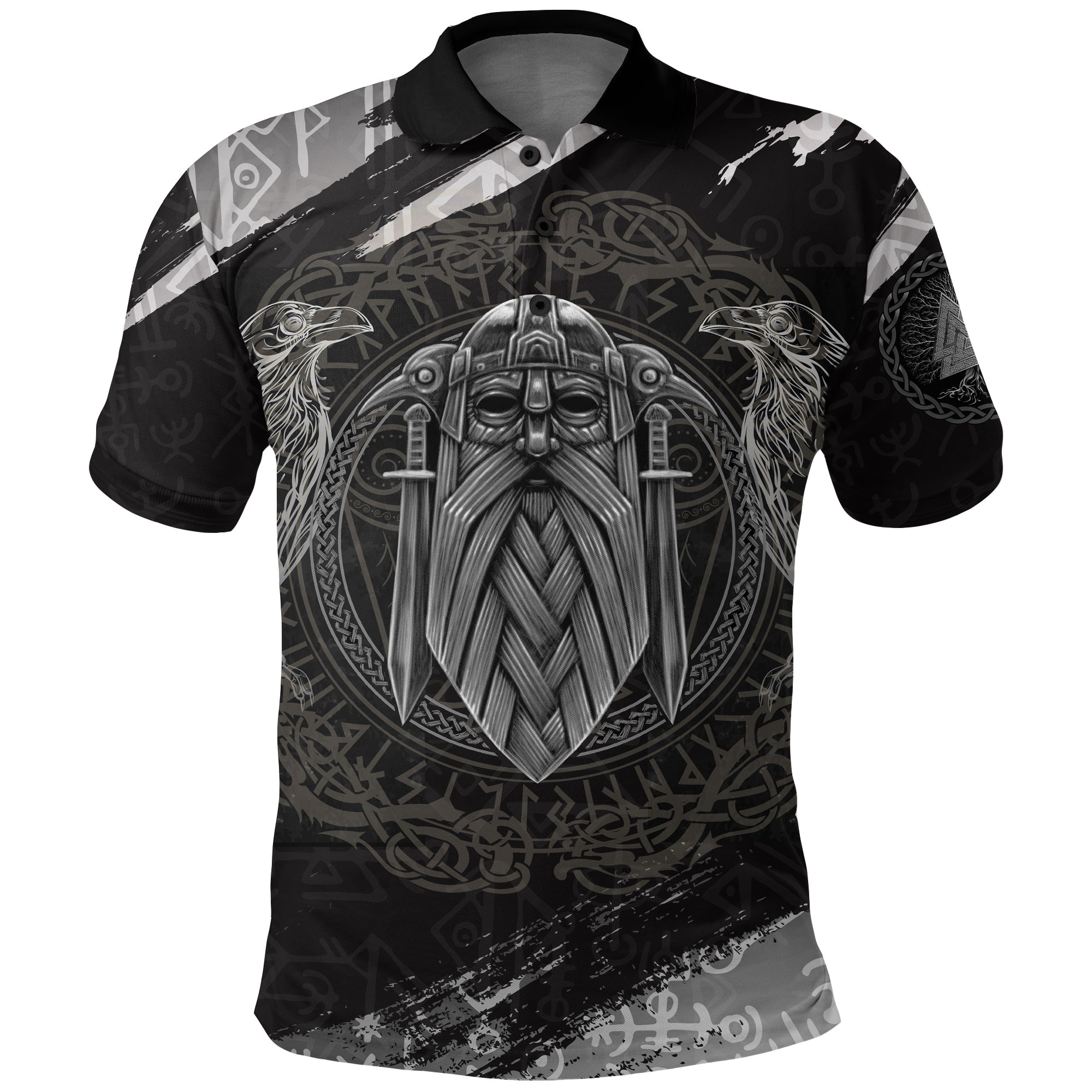Viking Polo Shirt Odin God Of Asgard RLT12