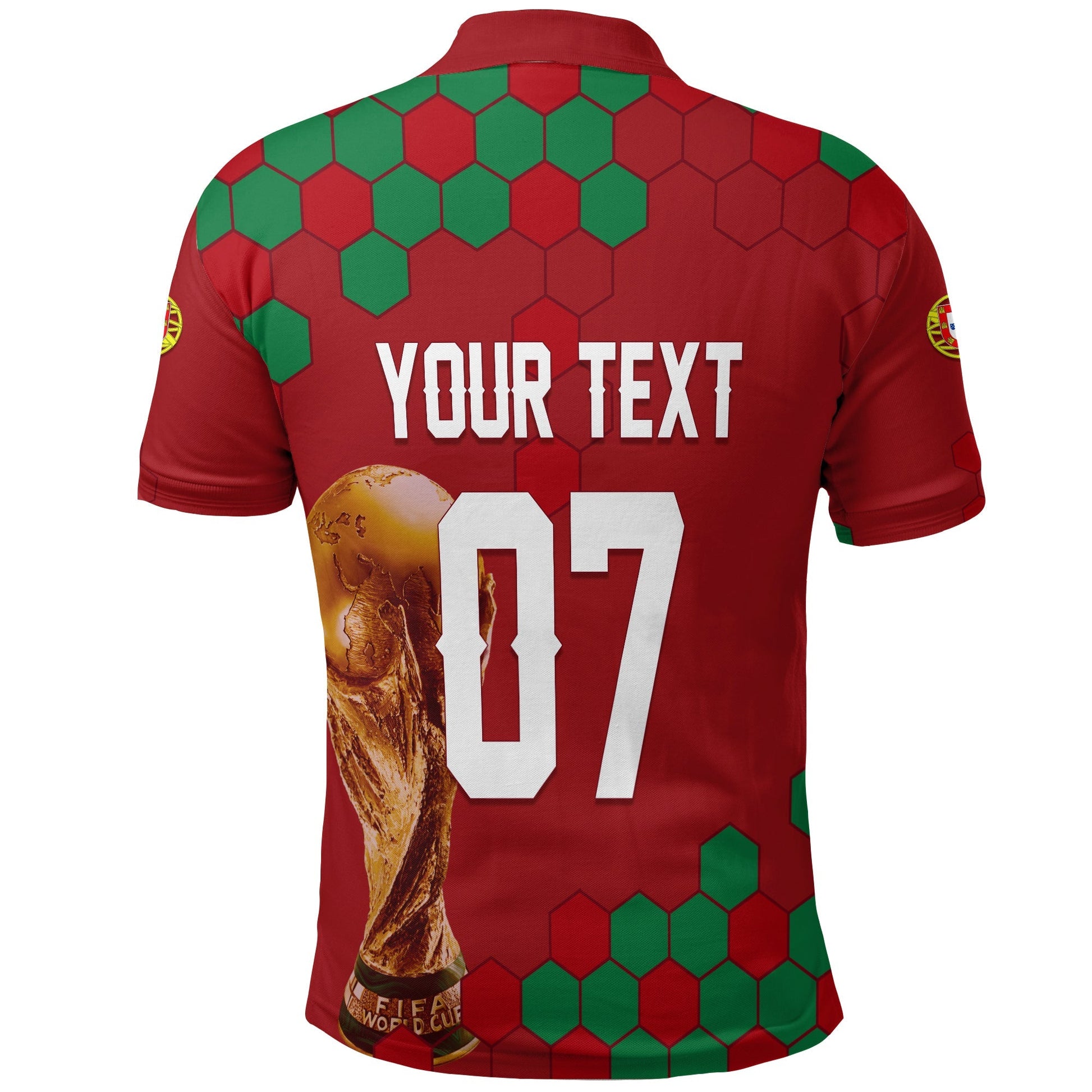 Custom Portugal Polo Shirt Football 2022 Portuguesa Selecao LT7