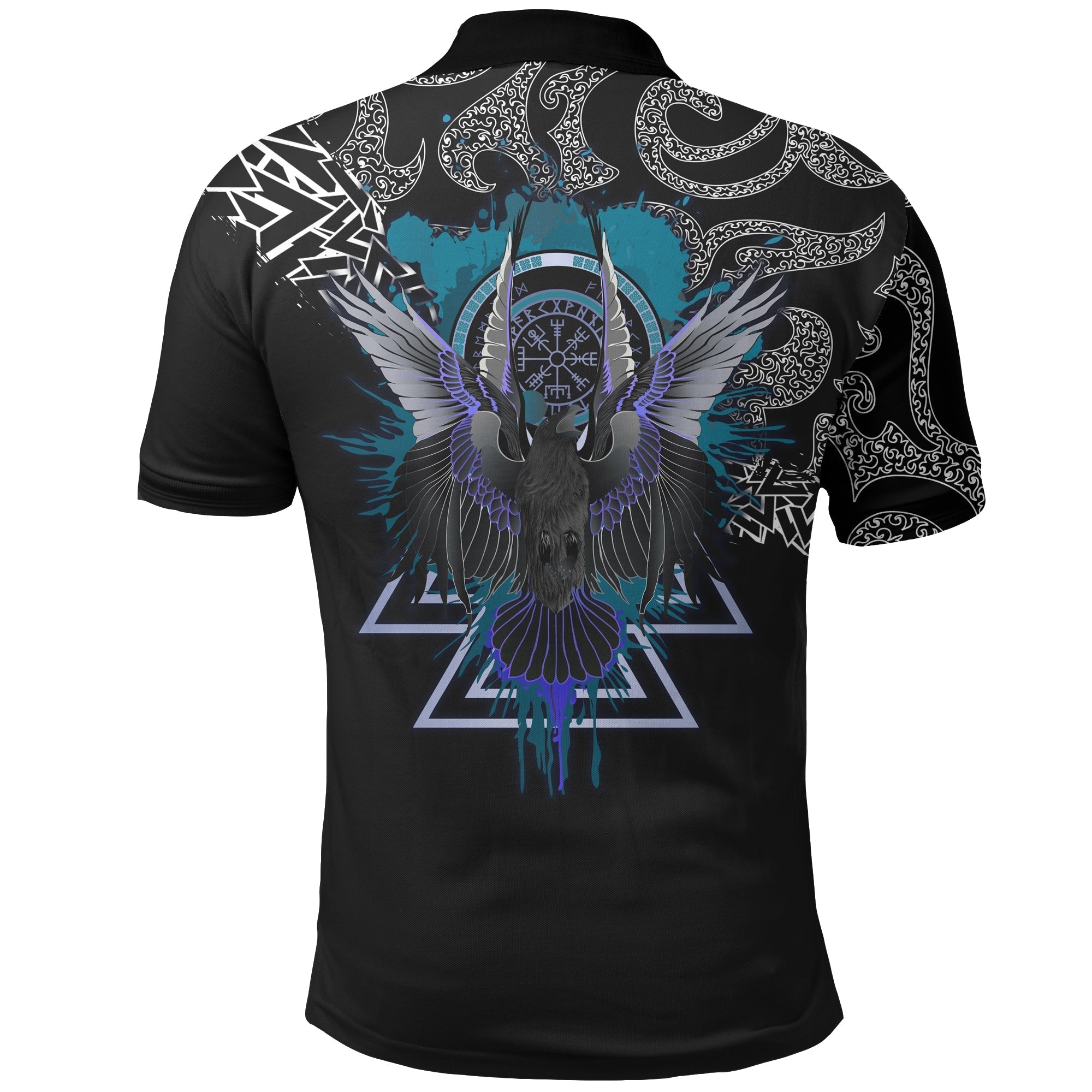 Viking Polo Shirt Raven Of Odin RLT12