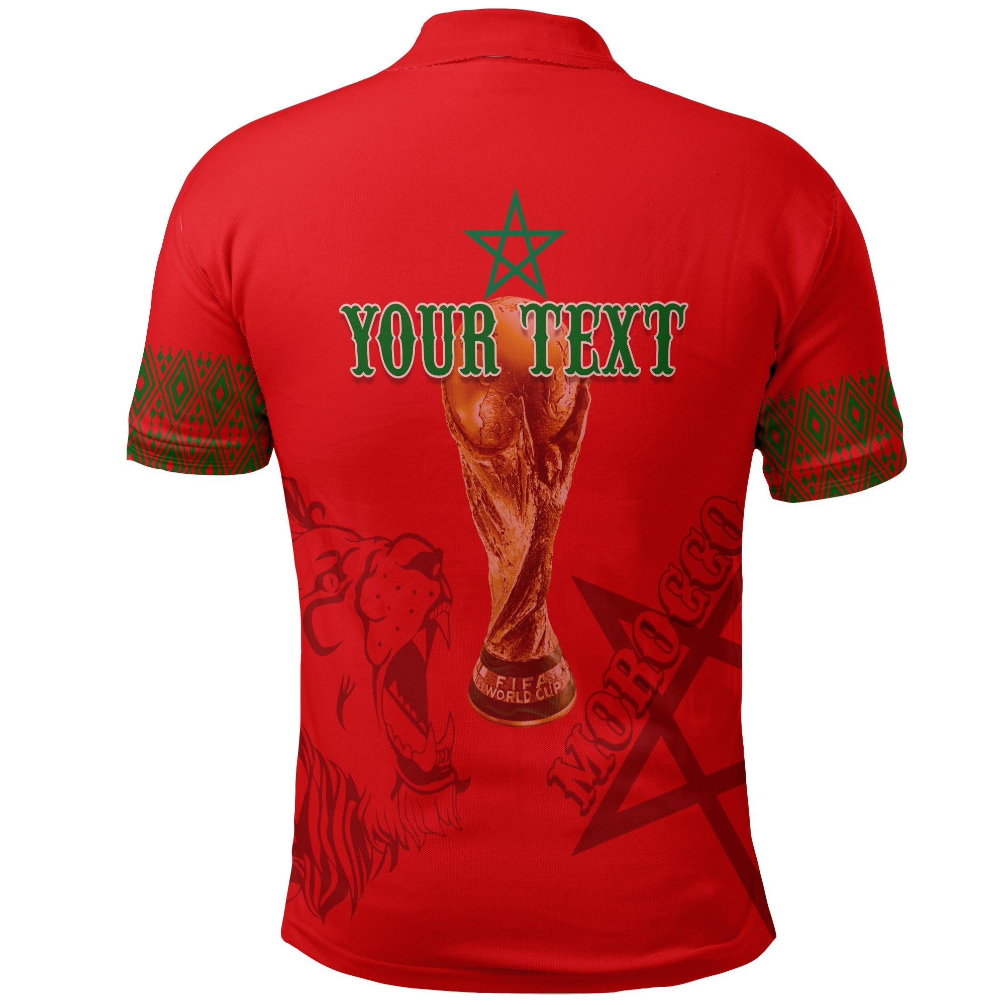 Custom Morocco Soccer Polo Shirt Football 2022 Kaftan Style LT7