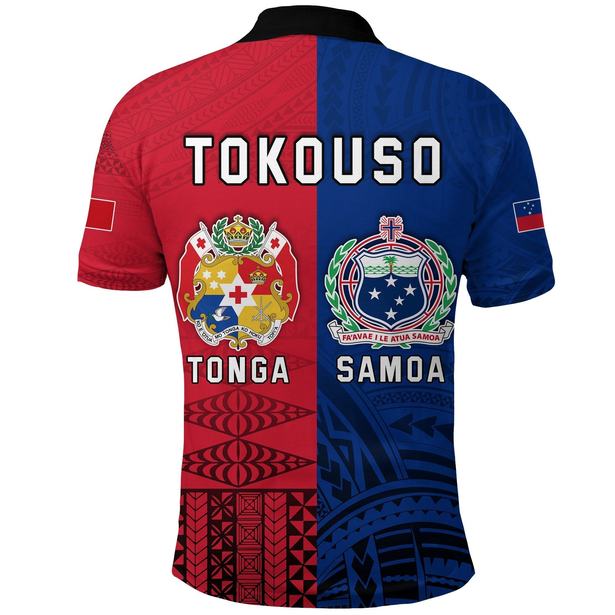 TokoUso Polo Shirt Tonga Samoa Together LT13