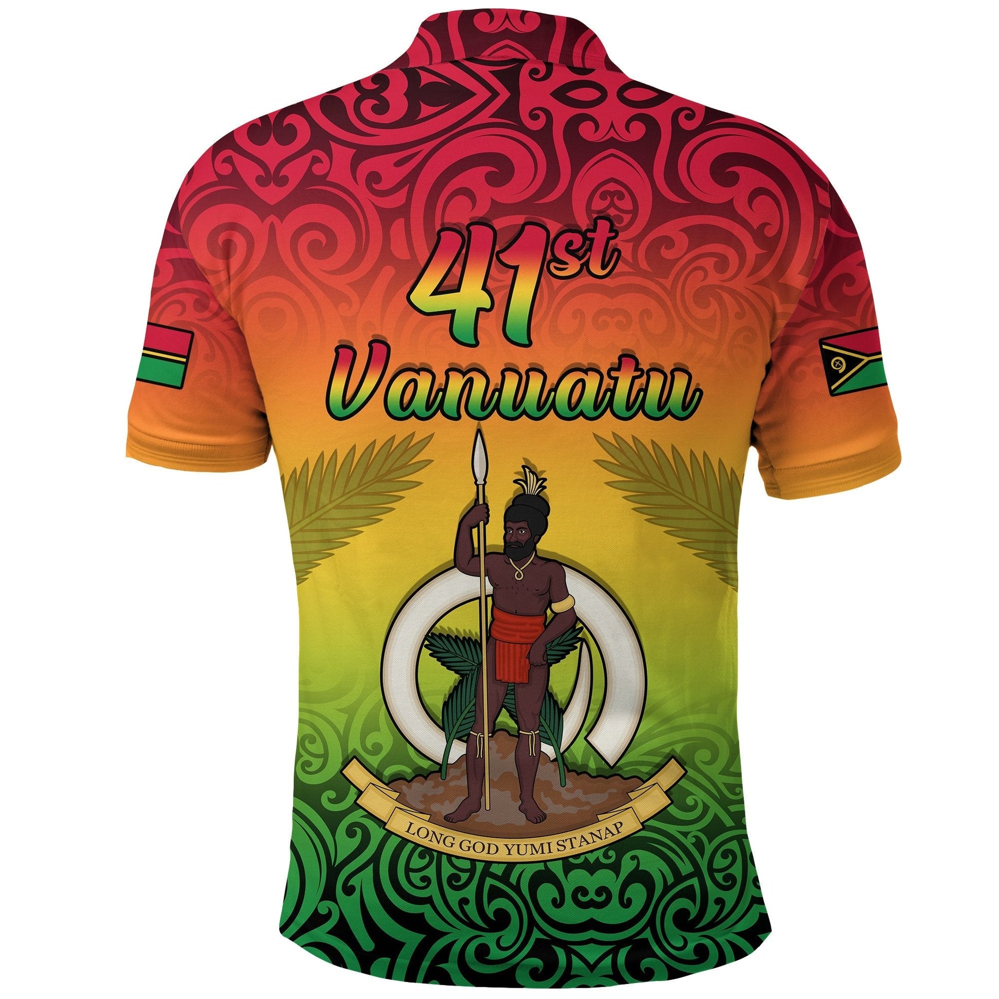 Vanuatu Peaceful Polo Shirt Independence Anniversary LT13