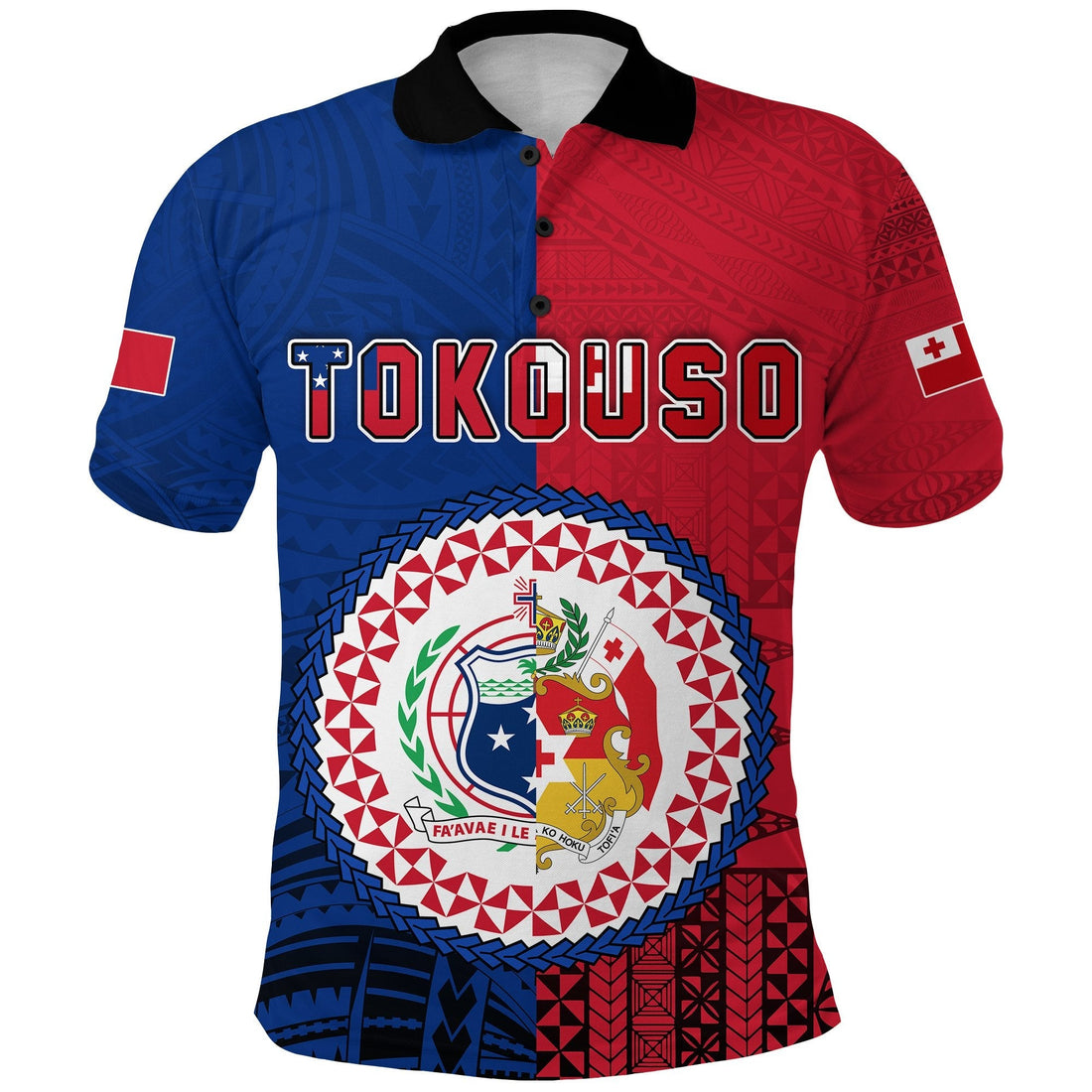TokoUso Polo Shirt Tonga Samoa Together LT13