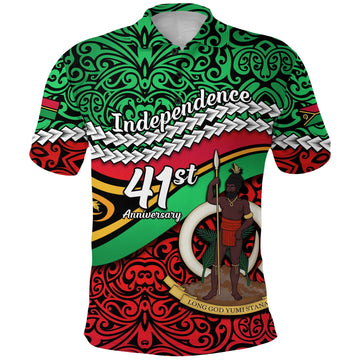 Vanuatu Independence Polo Shirt Happy Anniversary LT13