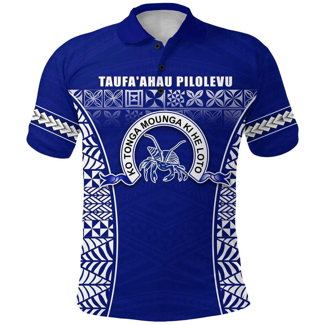 Taufaahau Pilolevu Polo Shirt Ngatu Tongan LT13