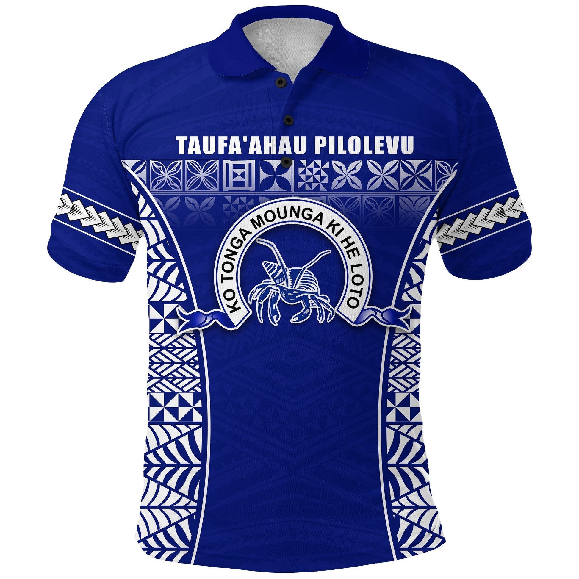 Taufaahau Pilolevu Polo Shirt Ngatu Tongan LT13