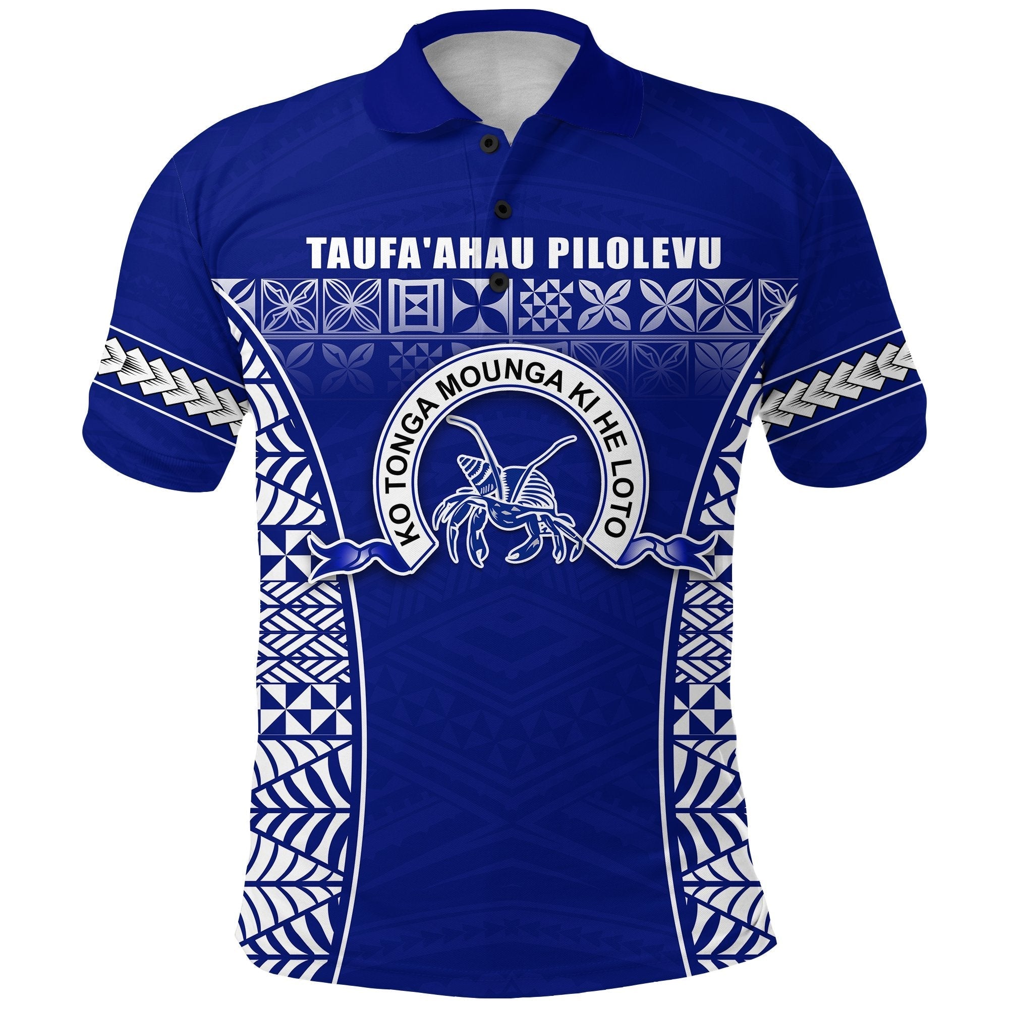 Taufaahau Pilolevu Polo Shirt Ngatu Tongan LT13