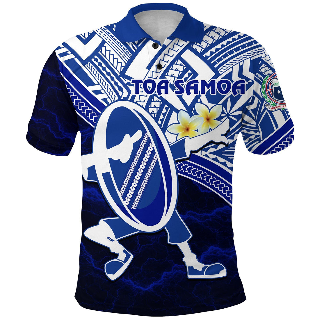 Toa Samoa Rugby Polo Shirt Dab Trend Creative RLT7