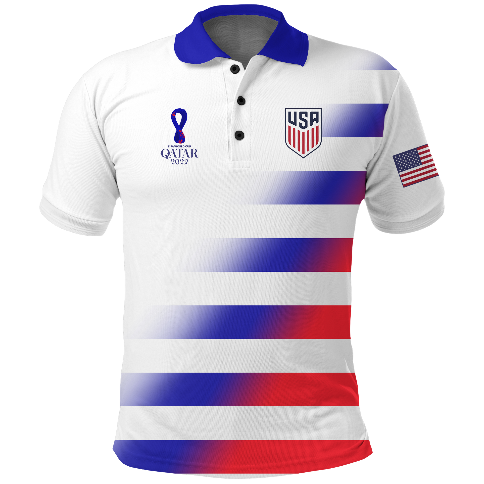 Custom USA Polo Shirt Football 2022 LT2
