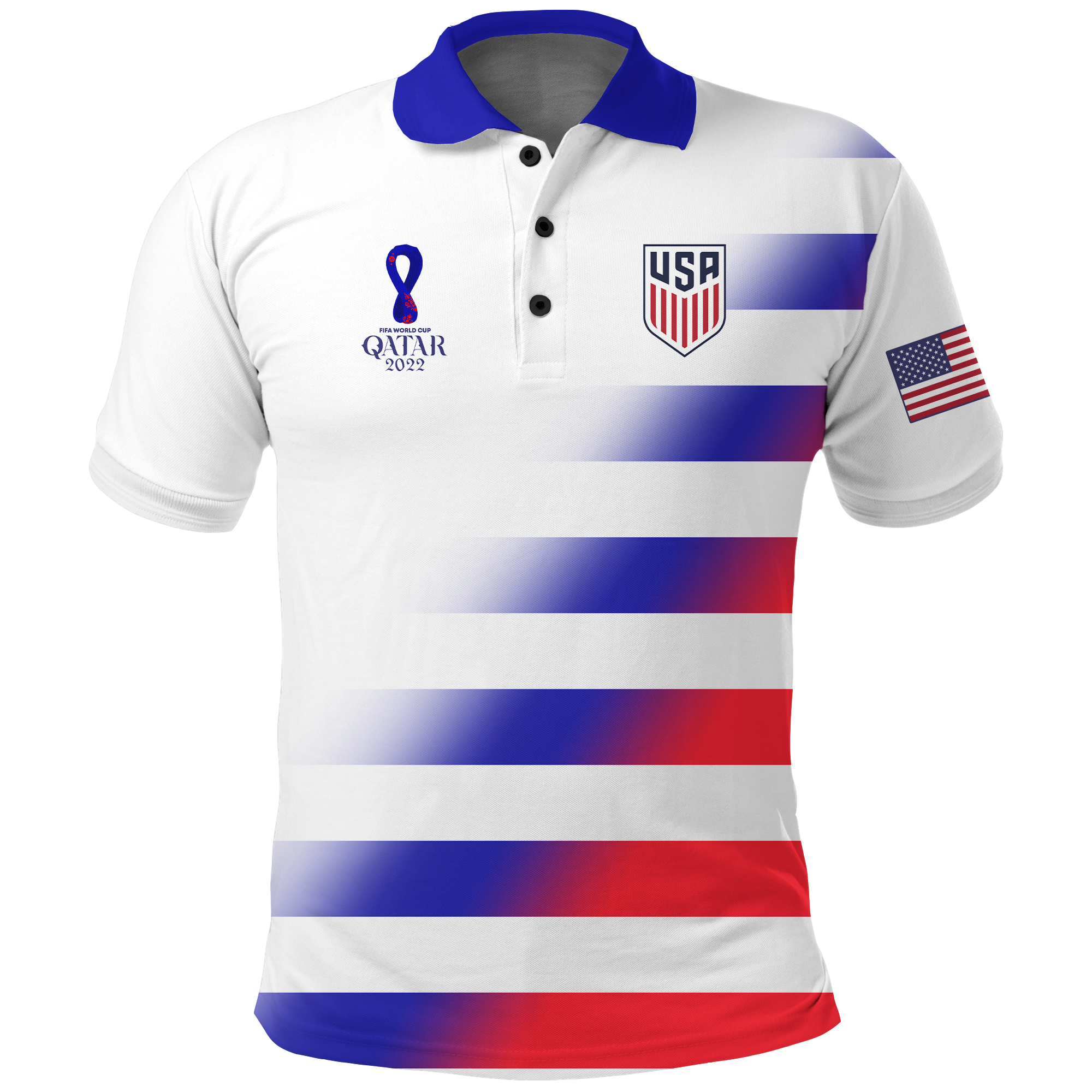 Custom USA Polo Shirt Football 2022 LT2