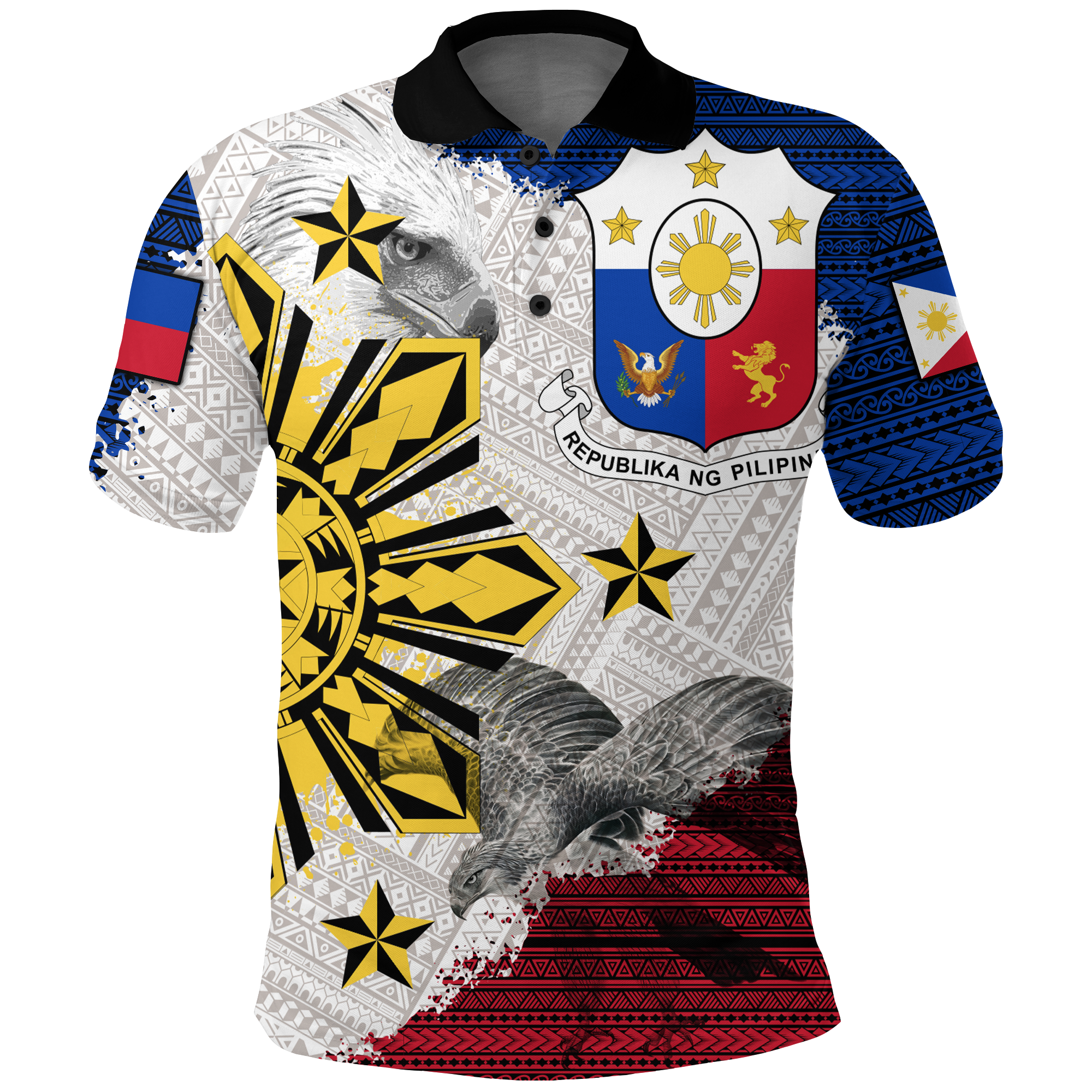 Philippines Filipino Tribal Eagle Polo Shirt LT2
