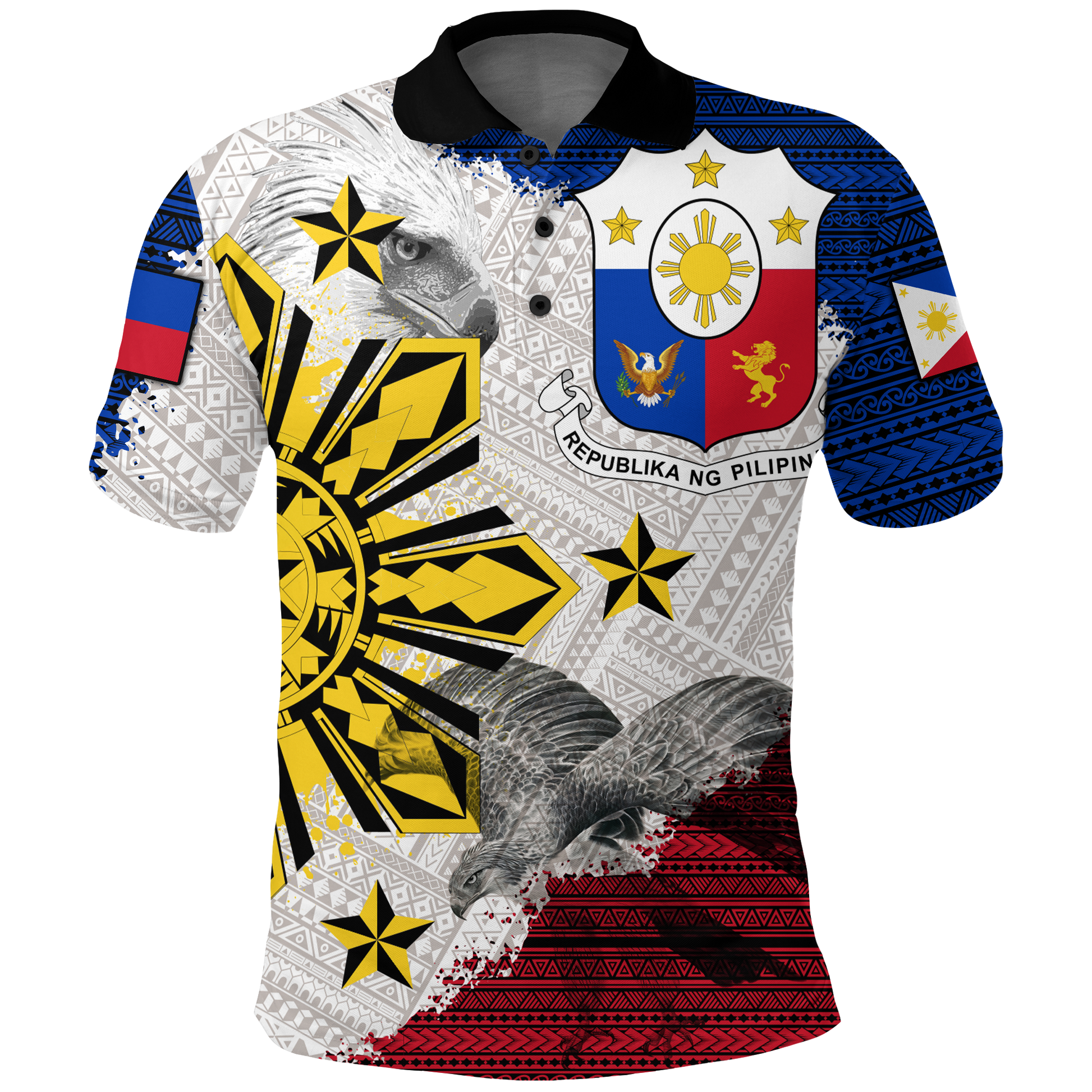 Philippines Filipino Tribal Eagle Polo Shirt LT2