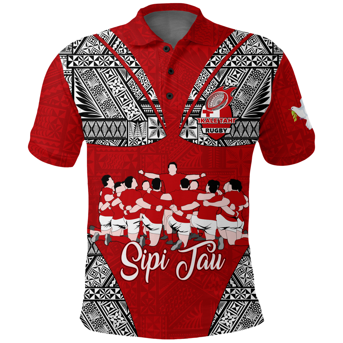 Tonga Rugby Ikale Tahi Sipi Tau Polo Shirt LT2