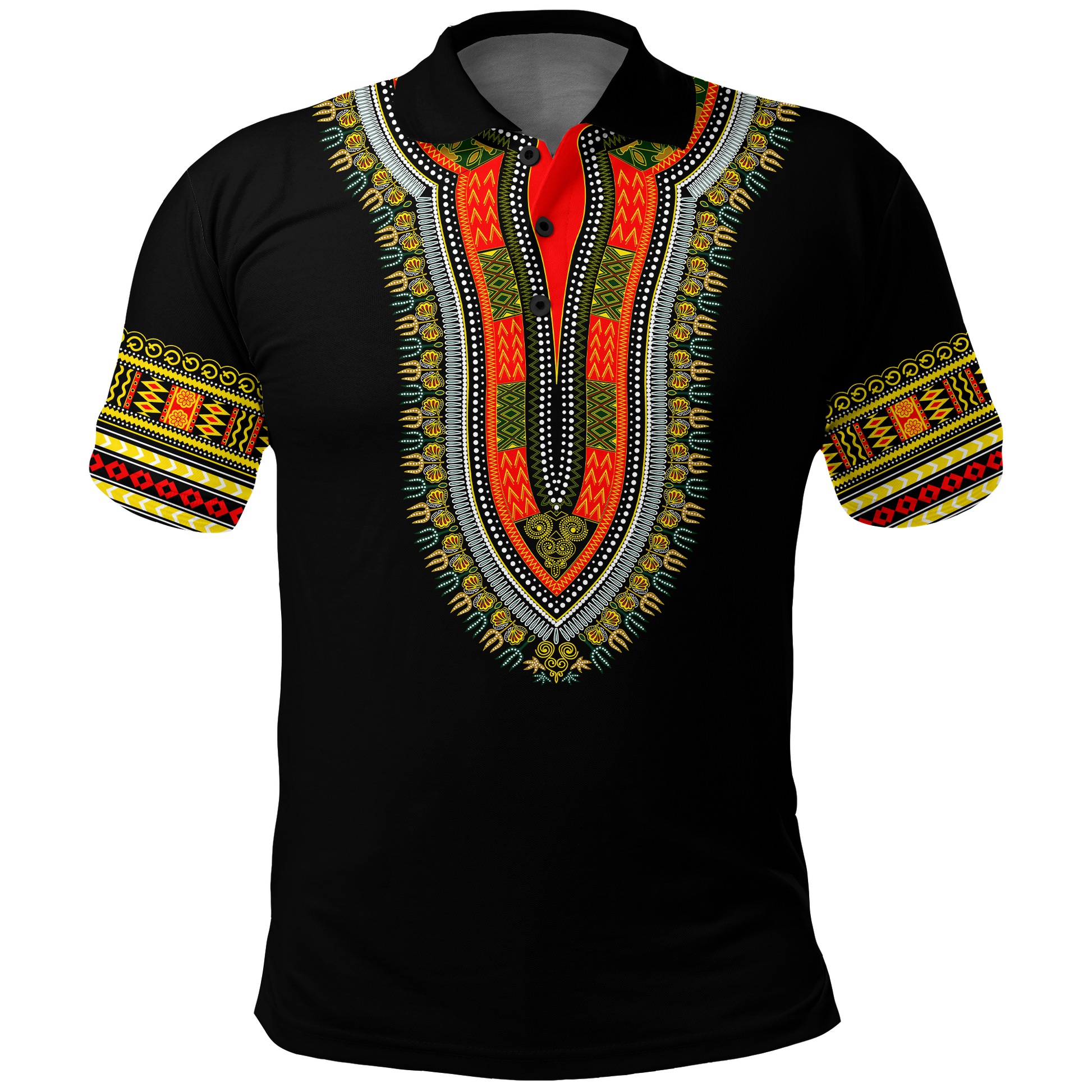 Gambia Happy Independence Day Dashiki Polo Shirt LT2