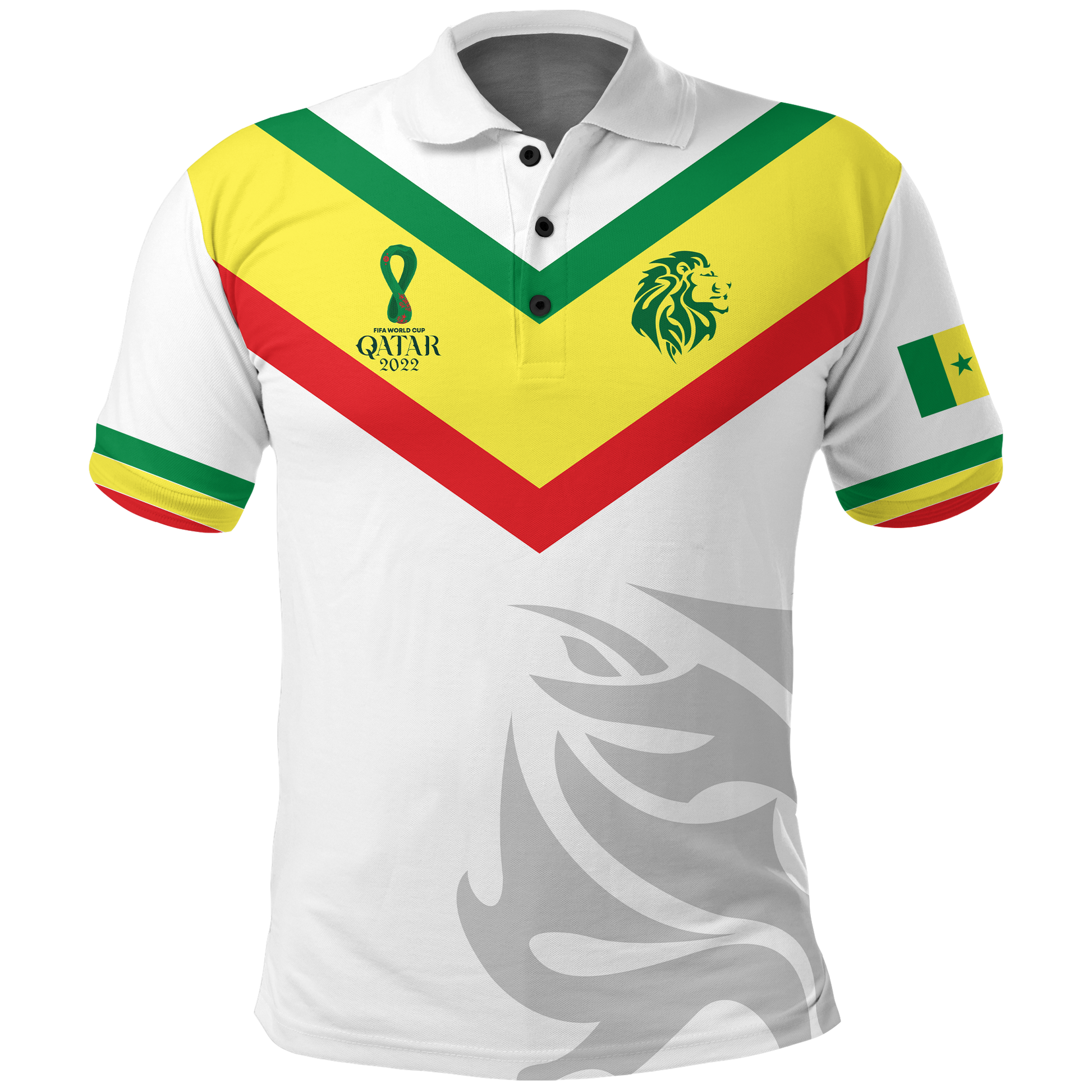 Custom Senegal Polo Shirt Football 2022 LT2