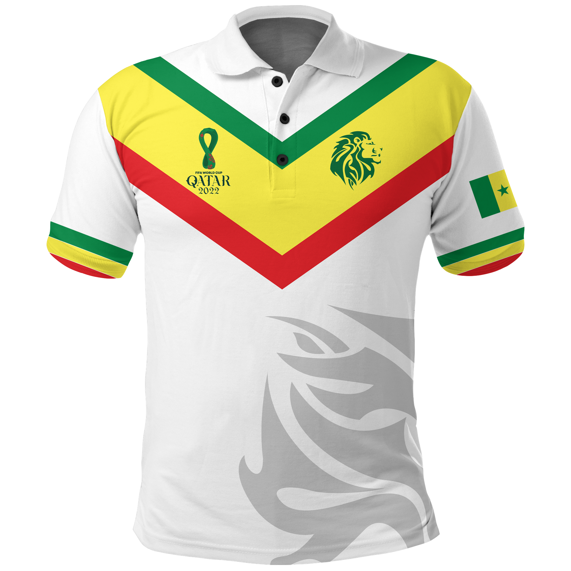 Custom Senegal Polo Shirt Football 2022 LT2