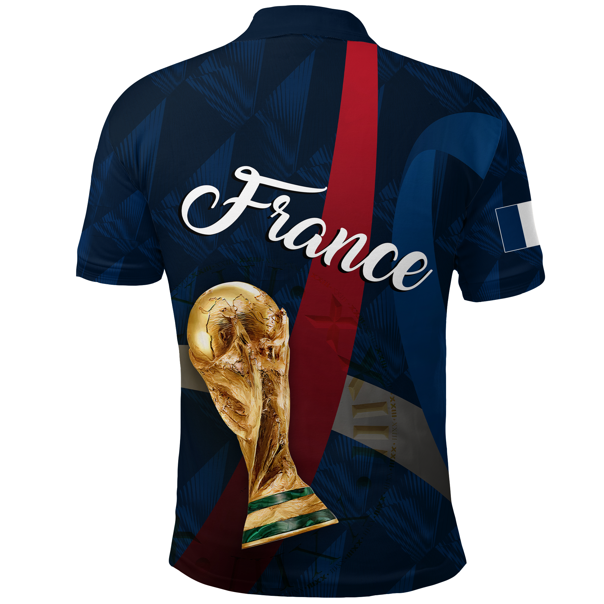 Custom France Polo Shirt Football 2022 LT2