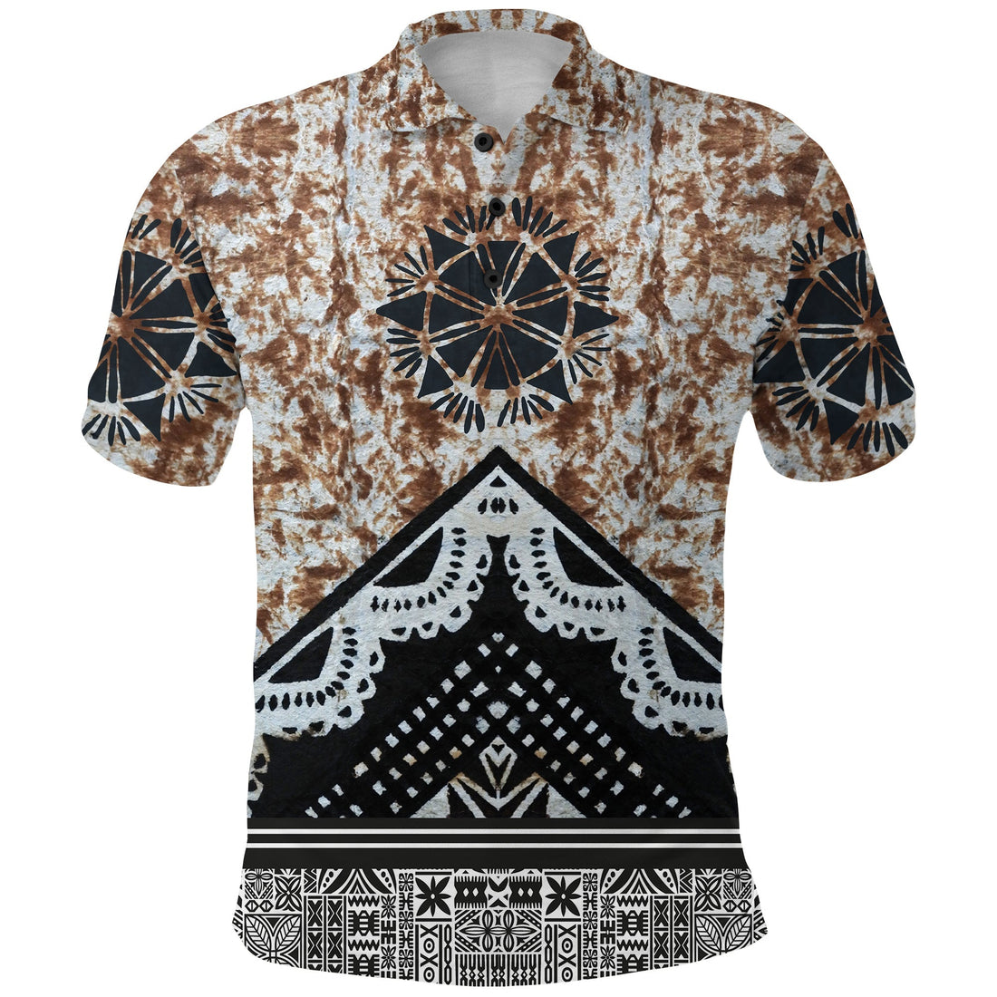 Fiji Masi Brown Polo Shirt LT9