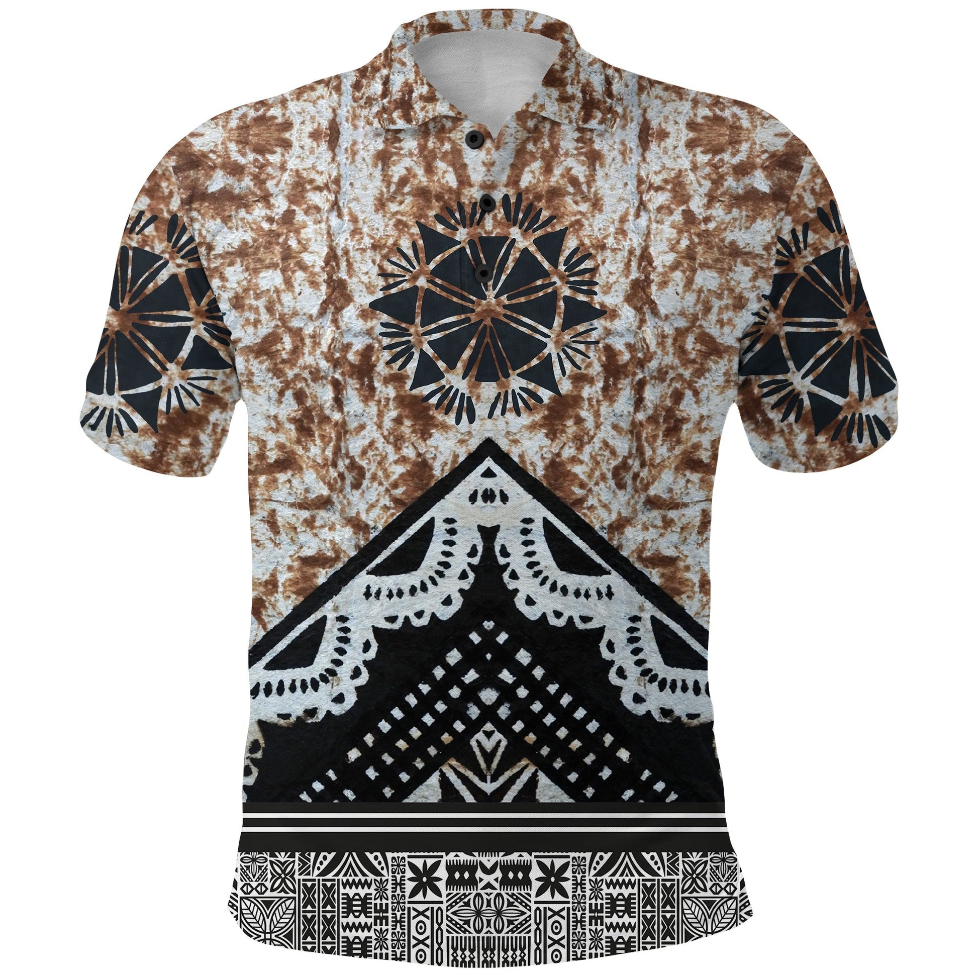 Fiji Masi Brown Polo Shirt LT9