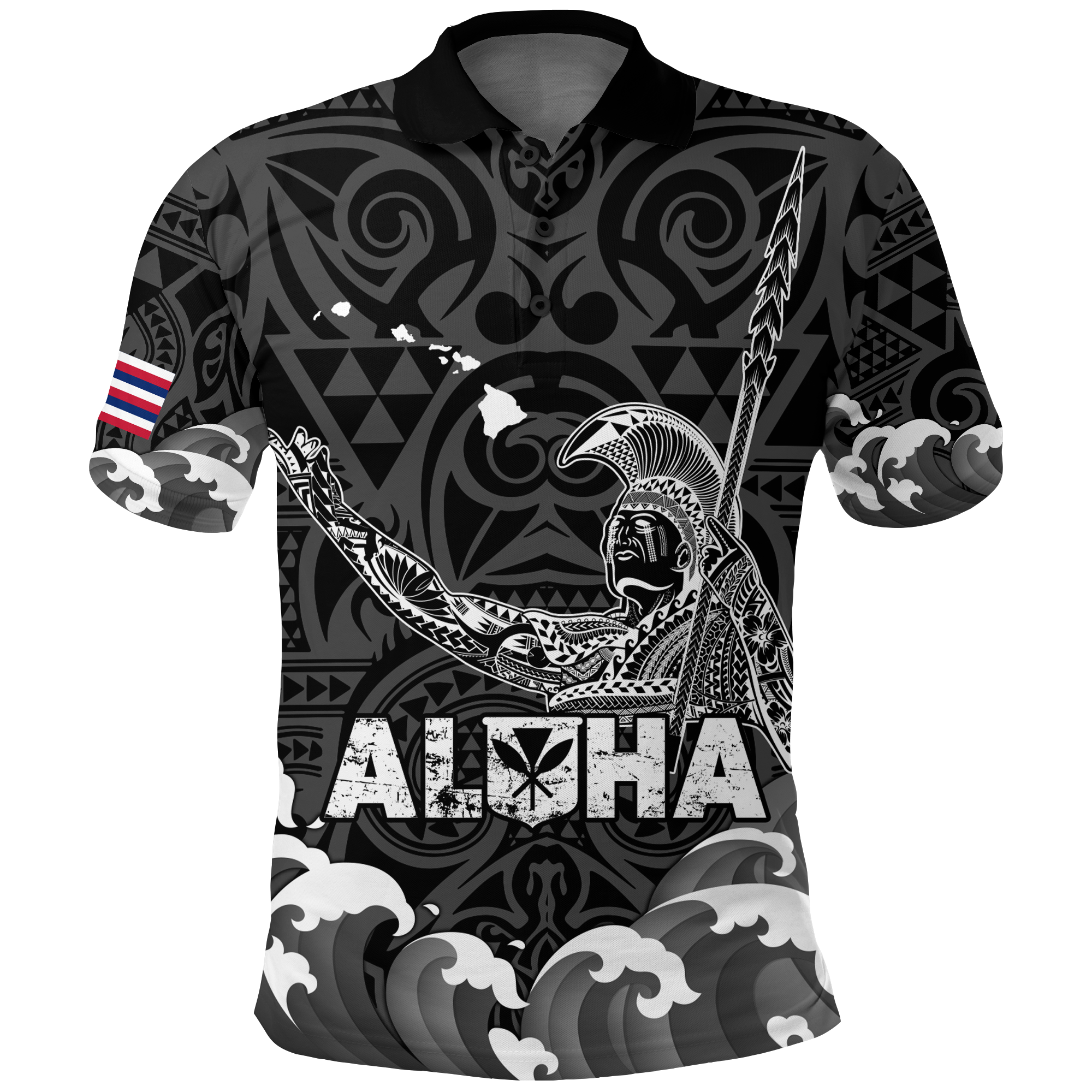 Hawaii King Kamehameha Aloha Hawaii Nei Polo Shirt LT2