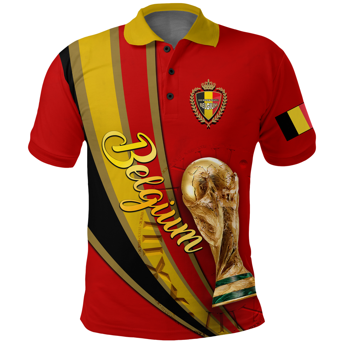 Belgium Polo Shirt Football 2022 LT2
