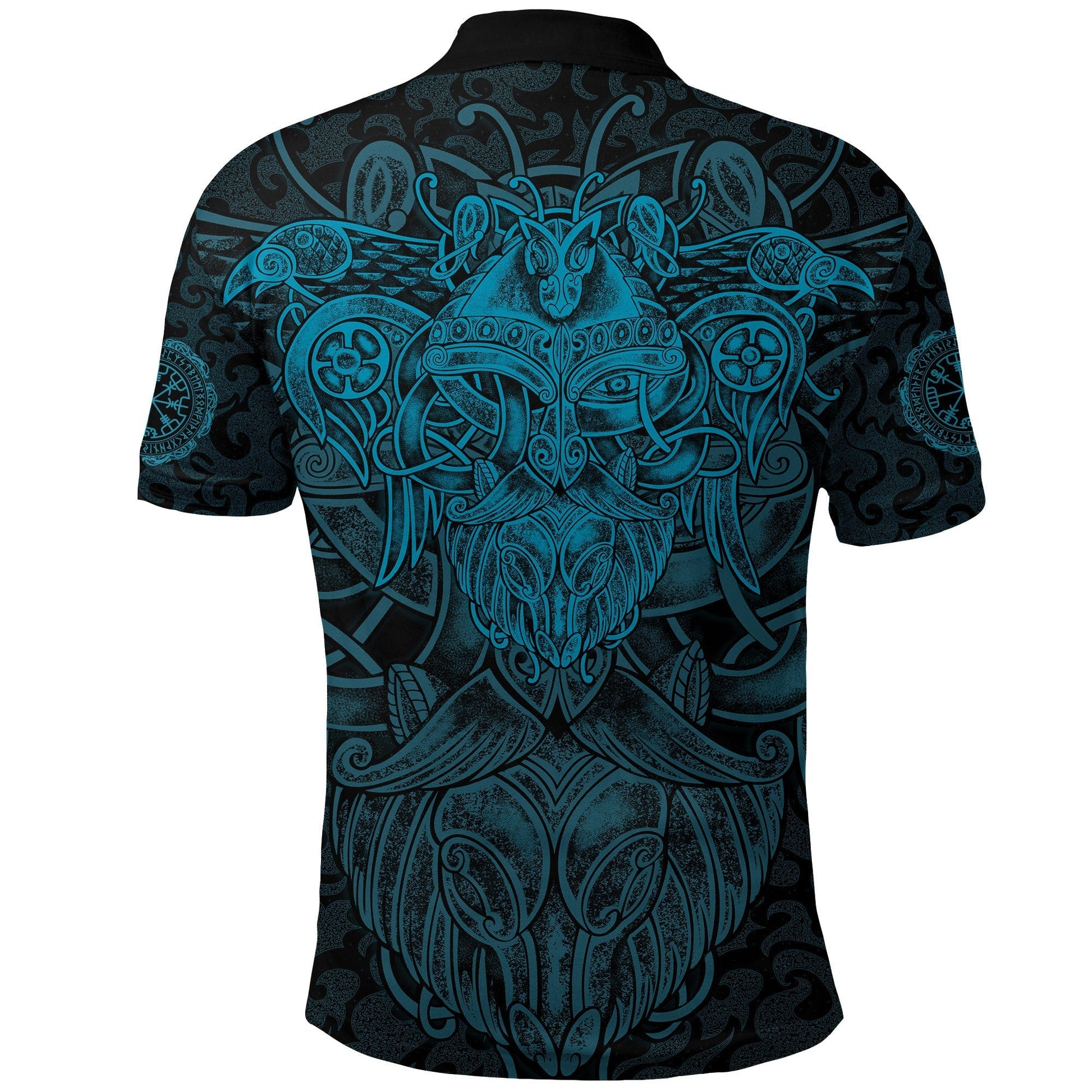 Viking Polo Shirt Odin With Raven RLT12