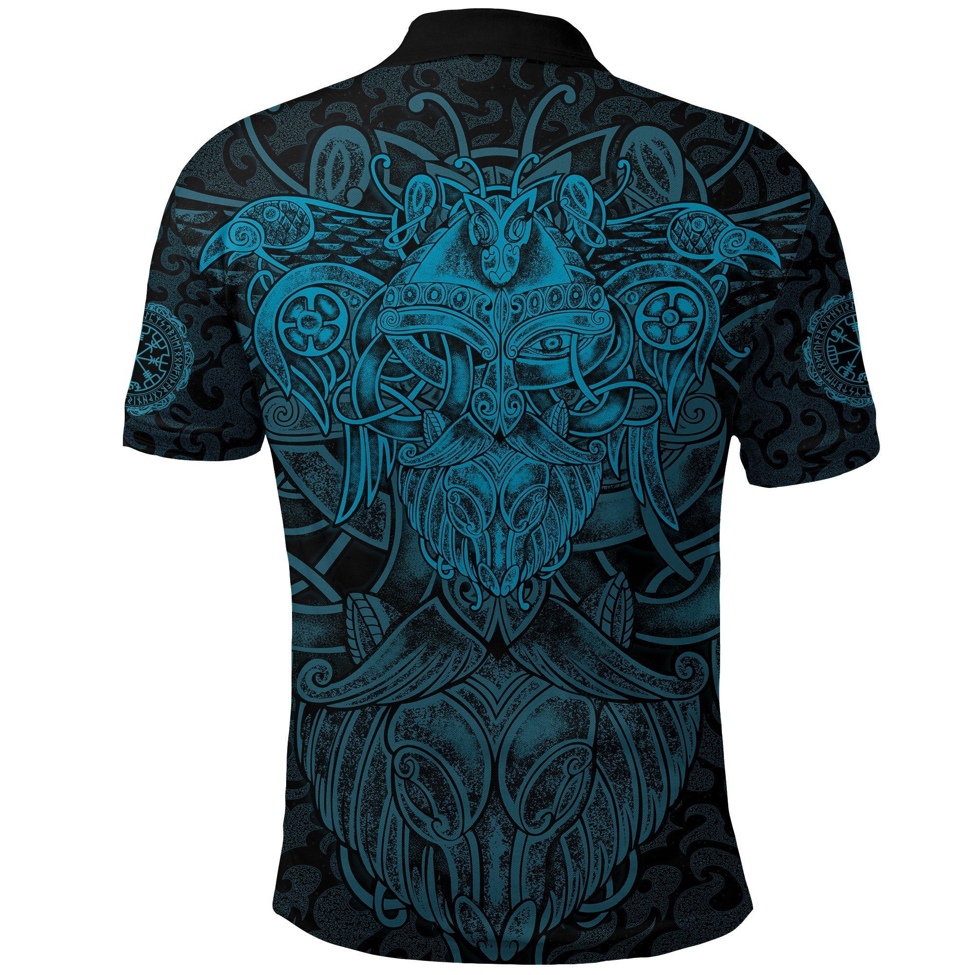 Viking Polo Shirt Odin With Raven RLT12