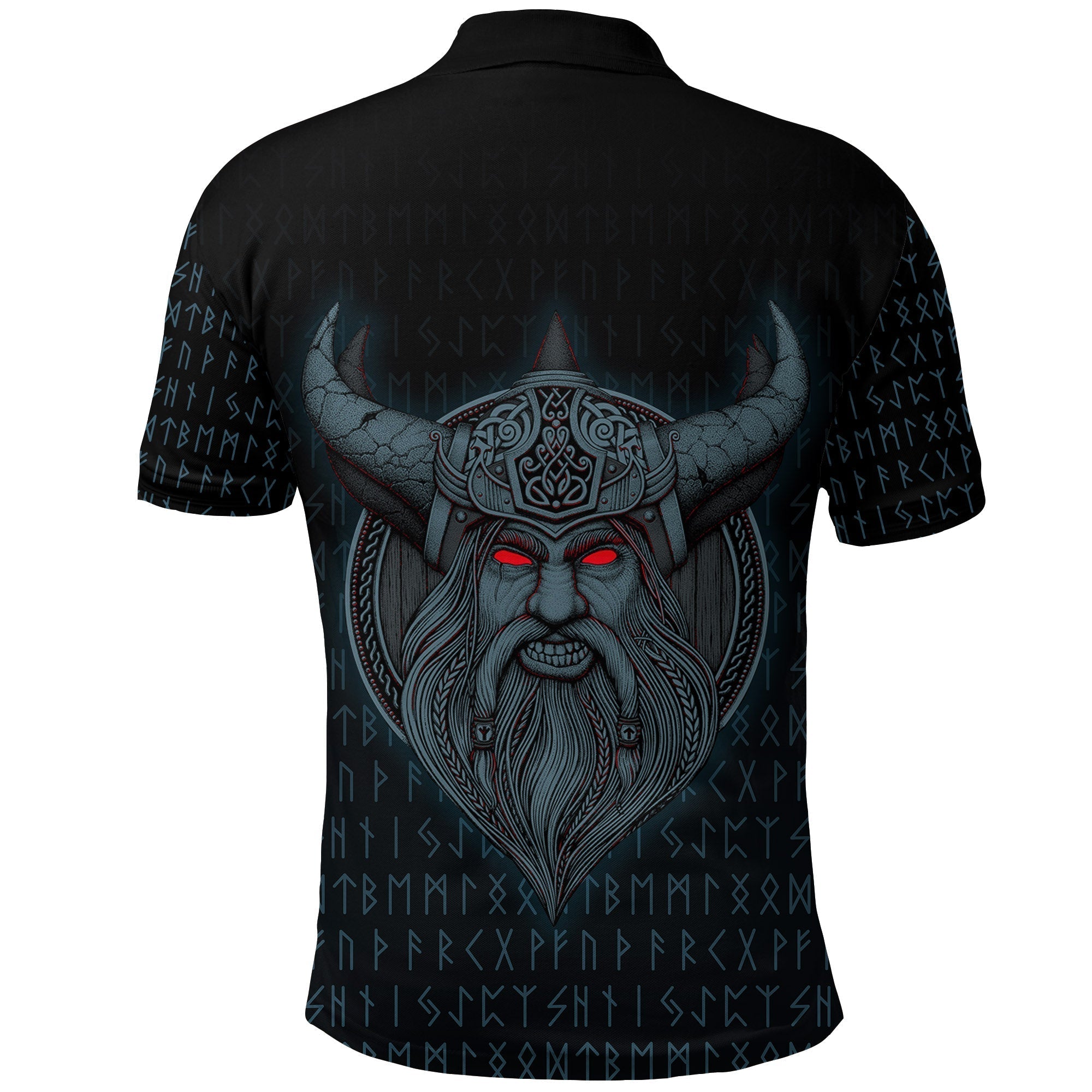 Viking Polo Shirt Odin Angry RLT12
